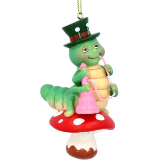 Caterpillar Christmas Tree Decoration, Alice in Wonderland Ornament 9.5cm