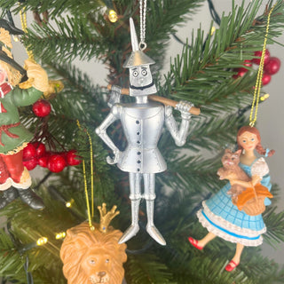 Silver Tin Man Christmas Bauble | Wizard of Oz Christmas Tree Ornament - 12cm