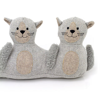 71Cm Grey Cat Draught Excluder ~ Door Draught Cushion