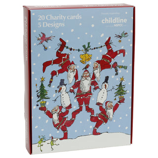 Quentin Blake NSPCC Childline Charity Christmas Cards, 20 Cards in 5 Designs