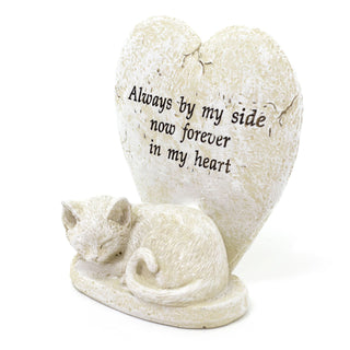 Cat Memorial Ornament | Pet Cat Remembrance Plaque Resin Pet Cat Memorial Statue