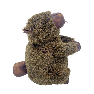 Bertie Beaver Door Stop, 29cm Weighted Faux Fur Animal Doorstop - 1.9kg