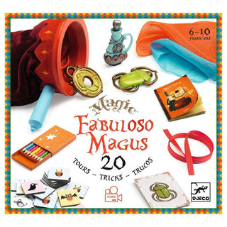 Djeco DJ09962 Magic Box Fabuloso Magus Childs Magic Set 20 Magic Tricks For Kids