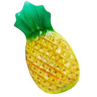 Pineapple Serving Platter 35cm Textured Glass Tropical Party Plate Dish