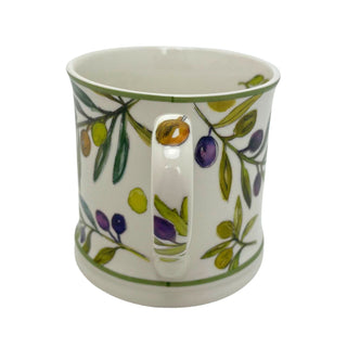 Olive Grove Mug, 330ml Fine China Botanical Olive Branch Tea Coffee Cup