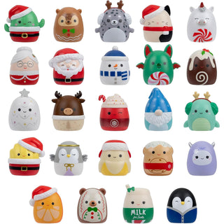 24 Day Squish-a-longs Squishmallows Christmas Advent Calendar, Ring Attachment