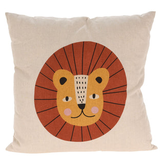 Children's Safari Animal Cushion | Kids Jungle Animal Scatter Cushion - Lion
