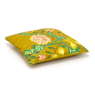 Sussex Yellow Floral Fabric Scatter Cushion | Cushion for Sofa, Bed, Chairs 40cm