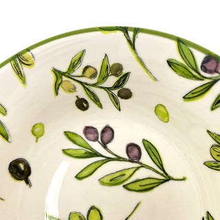 Large Olive Grove Fine China Serving Bowl, 16x7cm Ceramic Soup Cereal Bowl