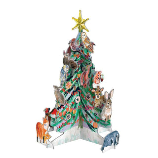 3D Christmas Tree Advent Calendar, Wild Winter's Song Pop & Slot Woodland