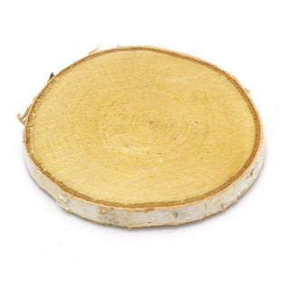 Set of 6 Natural Wood Tree Log Slices | Rustic Wedding Decorations Candle Stand | Drinks Coasters