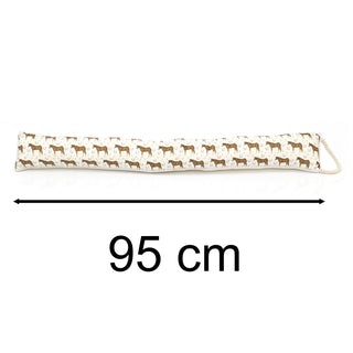 95cm Horse And Horseshoe Fabric Door Draught Excluder | Country Life Draft Excluder Door Cushion | Animal Draught Excluder For Doors Door Draught Cushion