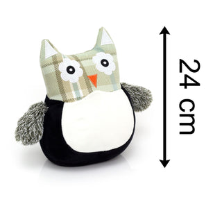 Friends Of The Forest Animal Doorstop | Decorative Fabric Novelty Doorstop | Countryside Door Stopper - Owl