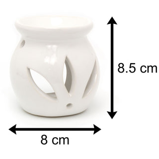 Ceramic Wax Burner & Scented Melt | Tealight Holder & Essential Oil Burner - 8cm
