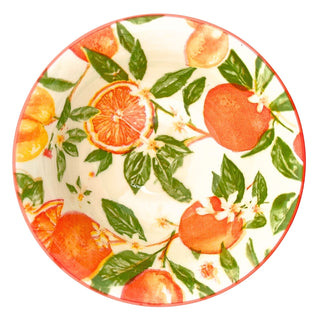 Oranges & Lemons Fine China Serving Bowl, 12x6cm Ceramic Snack & Dip Bowl