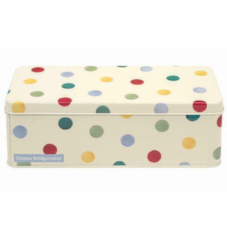 Emma Bridgewater Polka Dot Long Deep Cracker Tin | Kitchen Cracker Caddy