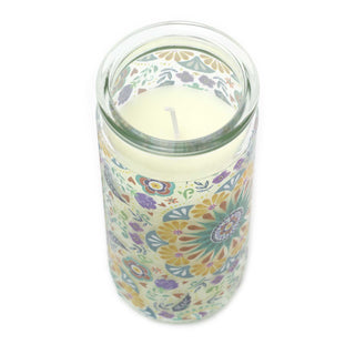 Fragrant Citrus Candle | Decorative Scented Pillar Candle In Glass Tube Holder