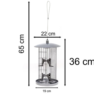 3 In 1 Bird Feeding Station Hanging Bird Feeder | Bird Seed Feeder Suet Fat Ball Feeder Nut Feeder | Bird Feeders Hanging Bird Feeders For Wild Birds