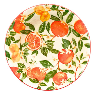 Oranges & Lemons Fine China Serving Bowl, 16x7cm Ceramic Soup Cereal Bowl