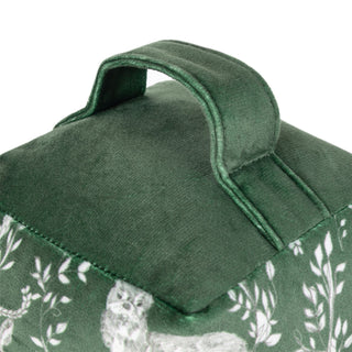Buckthorn Evergreen Weighted Fabric Doorstop, 20cm Green Woodland Doorstop