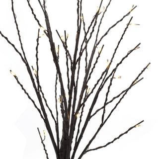 40cm LED Twig Tree Lamp Light Up Tree | LED Lit Tree Battery Operated Silhouette Tree Light | Pre Lit Twig Tree - 32 LED Lights Warm White