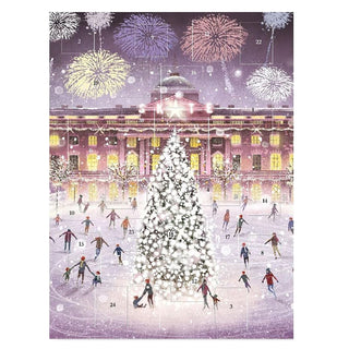 Skating under Fireworks Christmas Advent Calendar, London Ice Skating Scene