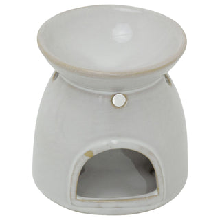 Heart Oil Burner, 10cm Ceramic Tealight Wax Melt and Essential Oil Burner