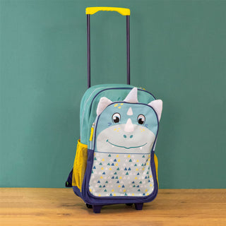 Childrens Dinosaur Suitcase | Kids Travel Rucksack Cabin Bag Carry On Suitcase