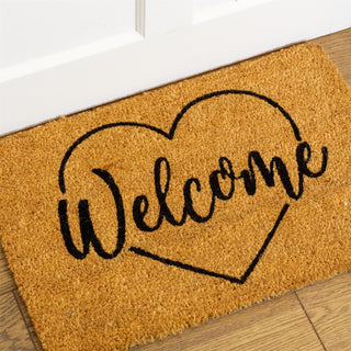 60x40cm Welcome Doormat | Non-slip Rectangular Entrance Welcome Coir Door Mat