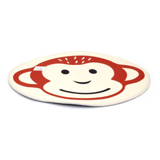 Childrens Round Jungle Animal Rug | Safari Animal Area Rug For Kids - Monkey