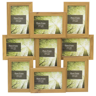 9 Multi Wood Effect Photo Frame