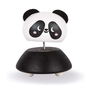 Janod Panda Tumbler | Wooden Stacking & Rocker Early Learning Toy | Age 12m+