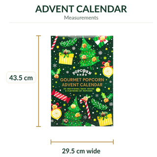 Vegan Gourmet Popcorn Christmas Advent Calendar, Six Flavour Countdown