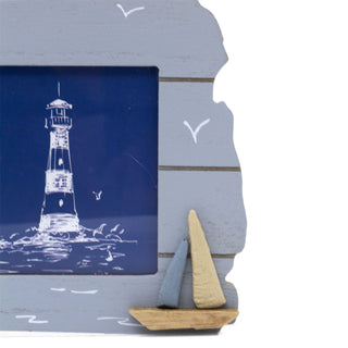 Triple Hanging Nautical Photo Frame | 3 Aperture Picture Frame Collage Frame