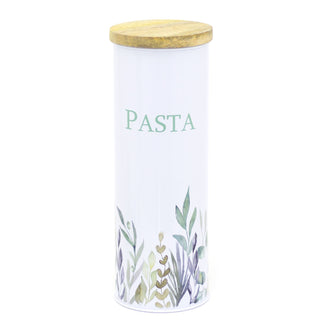 Olive Grove Kitchen Pasta Spaghetti Storage Jar | Airtight Kitchen Canister Tin | Food Storage Container