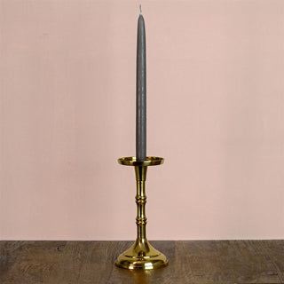 Gold Metal Dinner Candlestick | Pillar Candle Holder Aluminium Candlestick 20cm