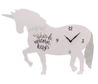 Magical Unicorn Design Decorative Wall Bedroom Nursery Clock ~ Design Varies