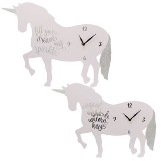 Magical Unicorn Design Decorative Wall Bedroom Nursery Clock ~ Design Varies