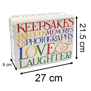 Emma Bridgewater - Rainbow Toast Mementos Extra Large Rectangular Tin Memory Box