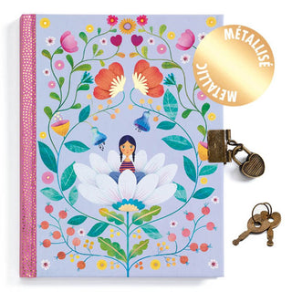 Djeco DD03616 Marie's Secret Diary with Lock | 88-page Lined Journal Notebook