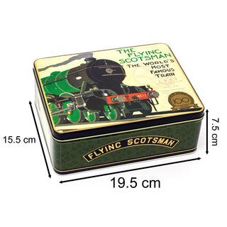 The Flying Scotsman Deep Rectangle Storage Tin | Decorative Steam Train Tin 20cm