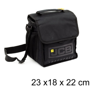 JCB Black Insulated Mens Lunch Bag | Adult Lunch Bag With Bottle Holder