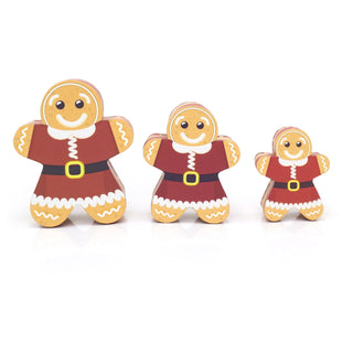 Set Of 3 Gingerbread Man Gift Boxes | Christmas Wrapping Boxes | Xmas Present Boxes With Lids