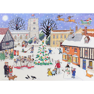 Alison Gardiner Traditional Card Advent Calendar Large - Christmas in the Village