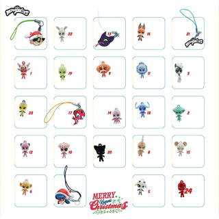 Miraculous Ladybug Ultimate Kwami Christmas Advent Calendar, 19 Kwamis