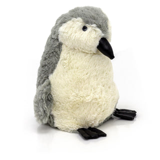 Take Me Home Plush Penguin Doorstop ~ Decorative Door Stop Grey