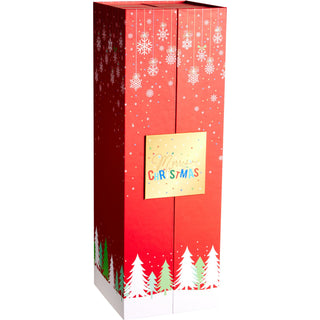 Red Folding Fill Your Own Christmas Advent Calendar, 24 Drawer Countdown