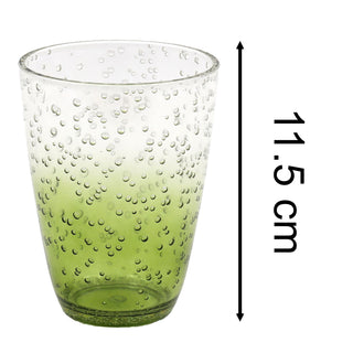 Green Bubbles Plastic Drinks Tumbler | Reusable Outdoor Picnic Drinking Glass