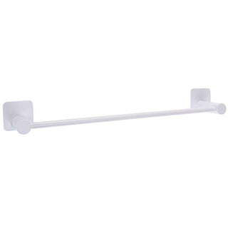 42cm White Metal Bathroom Towel Holder | Wall Mounted Towel Bar Steel Towel Rail | Metal Towel Rack White Bathroom Accessories