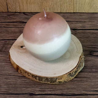 Contemporary Ball Candle | Decorative Unscented Sphere Candle 45-hour Burn Time